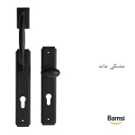 دستگیره درب مشکی مات D48