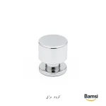 دستگیره تک پیچ کابینت و کمد کروم براق b220