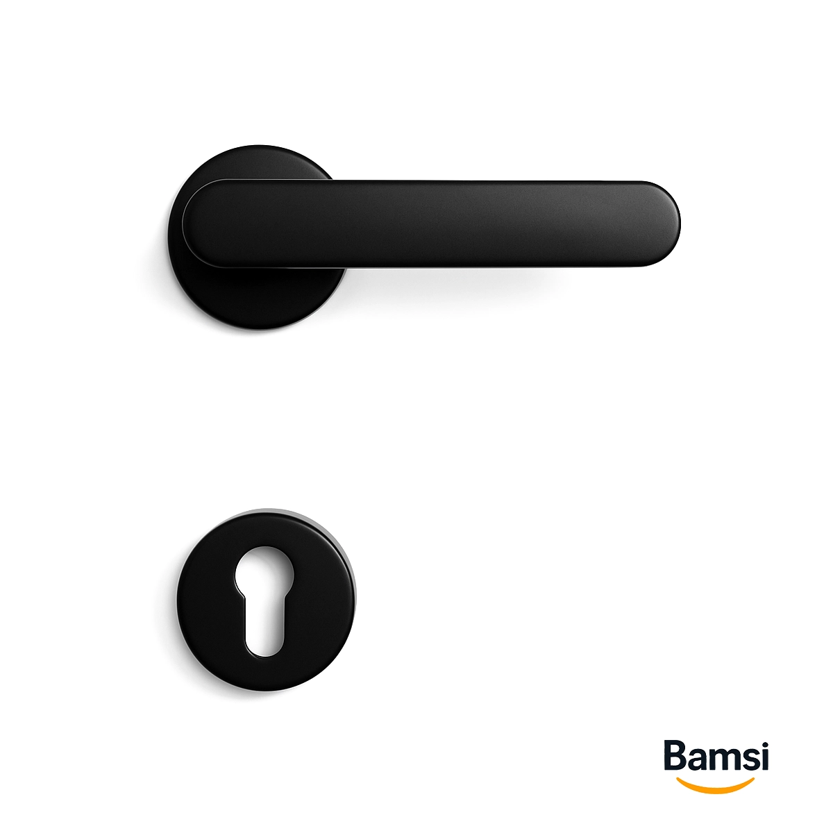 دستگیره درب مشکی مات فوما کد ۱۹۰۰ - f19