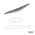 دستگیره کابینت مشکی مات b156 موج