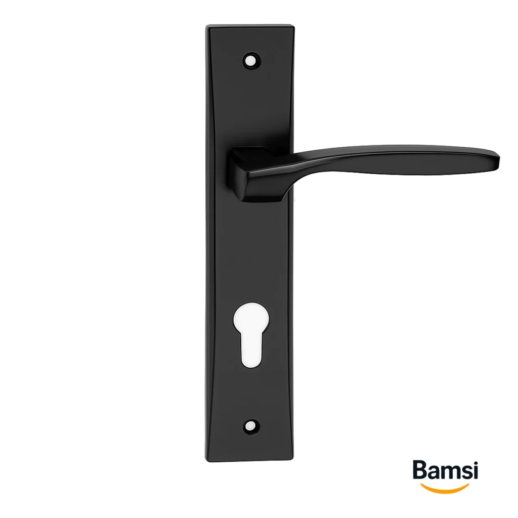 دستگیره درب مشکی مات وطن - k600