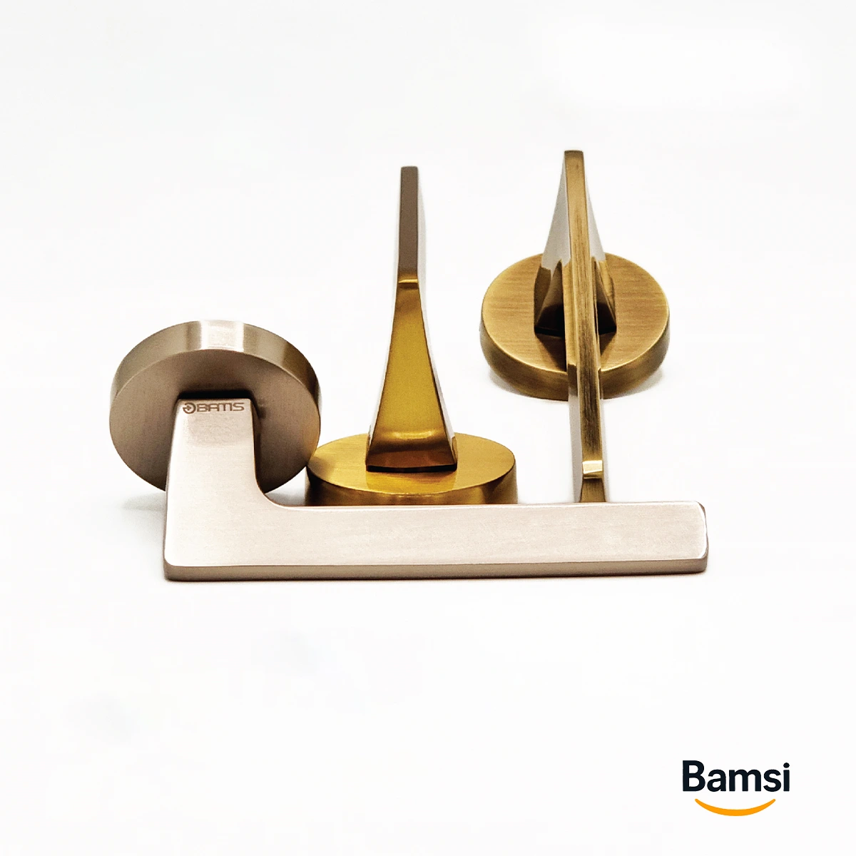 rayka-shiny-gold-olive-matte-silver-door-handle دستگیره درب طلایی مات سیلور مات زیتونی مات باتیس رایکا - rayka